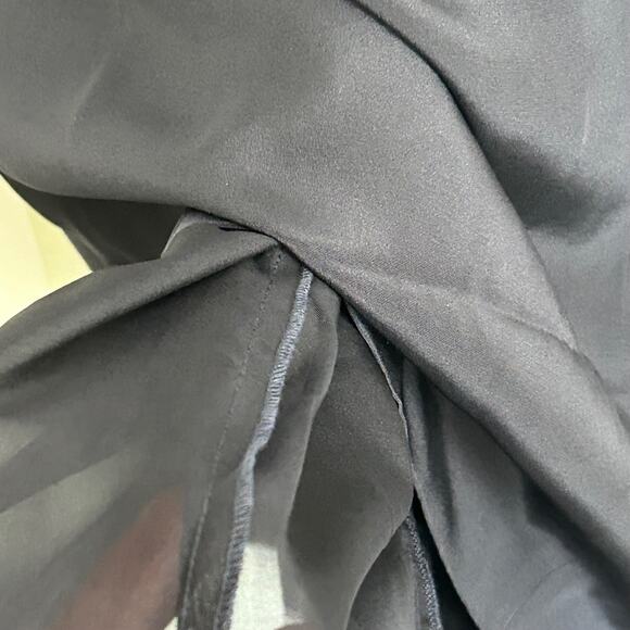 Lilysilk Navy Blue 100% Mulberry Silk Casual Career Sleeveless Dress NWT Size 4 - Picture 11 of 11